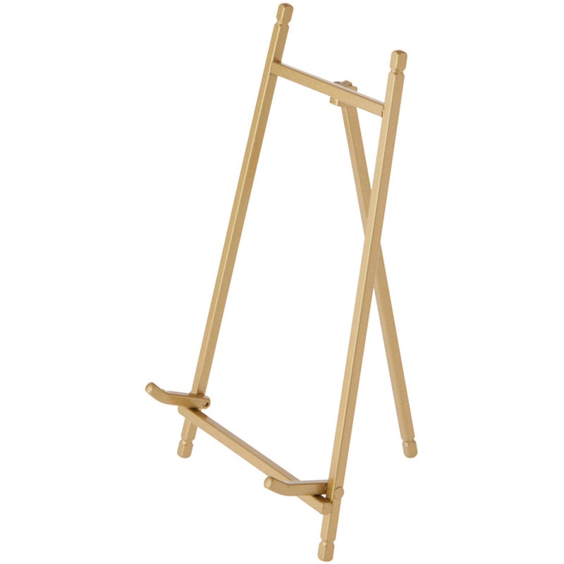Bard's Satin Gold-toned Metal Easel, 9" H x 5.25" W x 6" D, Pack of 2 - Image 5