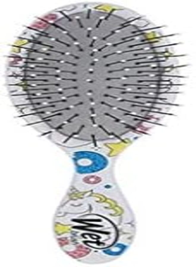 Wet Brush Kids Detangler Hair Brushes - Rainbows - Midi Detangling Brush With Ultra-Soft Intelliflex Bristles Glide Through Tangles With Ease - Pain-Free Comb For All Hair Types
