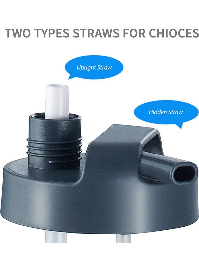 NIBEMINENT Large Capacity Water Bottle With Straw Handle Strap Blue 29.4 x 10.5 10.5cm - Image 5