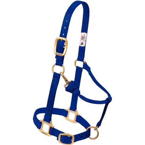 Weaver Leather Original Adjustable Nylon Horse Halter Large Horse Navy - Image 1