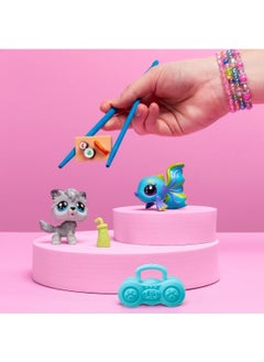 Littlest Pet Shop Lps Minis Dog and Tropical Fish 2 Piece Figure Set  - Image 3