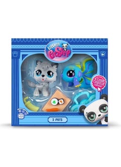 Littlest Pet Shop Lps Minis Dog and Tropical Fish 2 Piece Figure Set  - Image 4