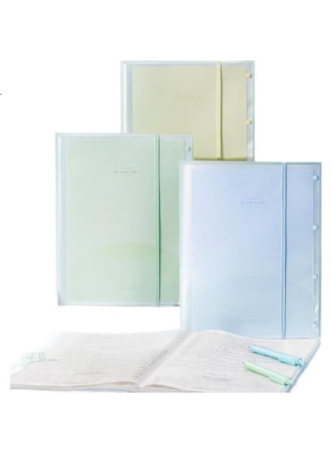 Deli A3/40-Page Document Folder, Exam Paper Organizer, Certificate Holder, File Folder, Product Inspection Report Organizer, Sheet Music Folder, Elementary To High School Pq12-40 Green - Image 2