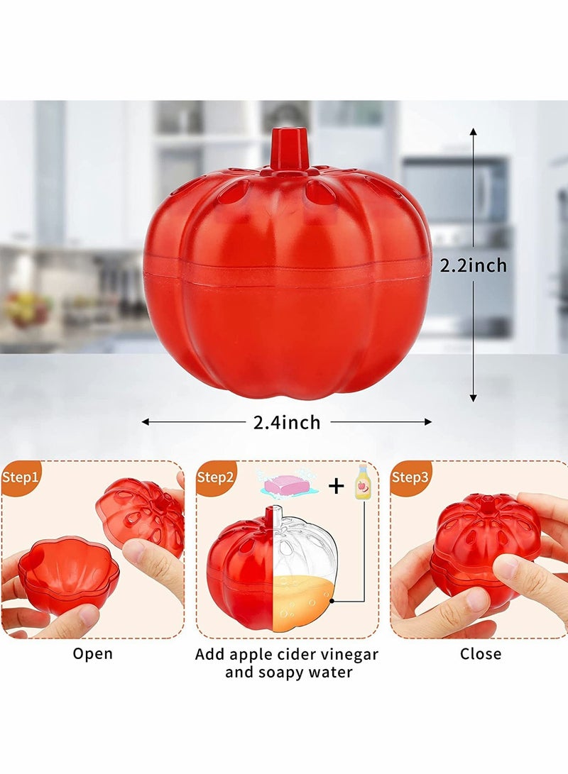 KASTWAVE Fruit Fly Traps Indoor, for Indoors and Kitchen Small and Flexible Easy to Carry, Small Pumpkin Fruit Fly Trap for Home Against Pests Fruit Flies, Small Flying Insects - 2Pcs - Image 3