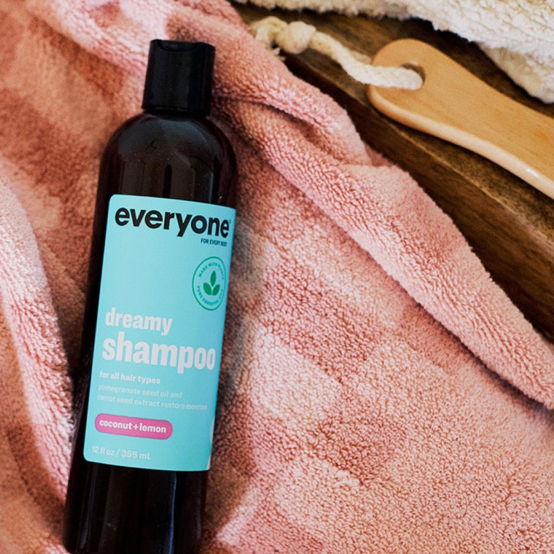 Everyone Hair Care Dreamy Shampoo - Coconut + Lemon, 12 fl oz Bottle, Gentle Cleansing & Moisturizing Hair Shampoo, Sulfate Free & Paraben Free - Image 4