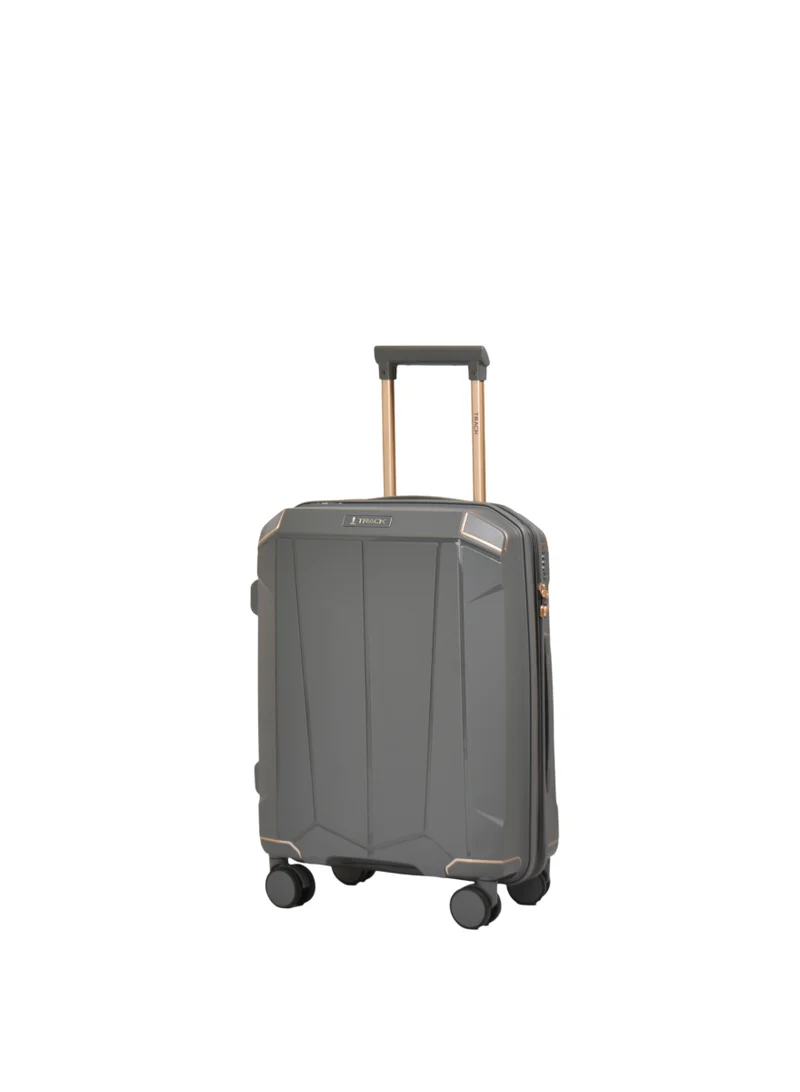 Track Track PP Carry On Luggage 925-20 Hard Shell Cabin Suitcase 20 Inch Expandable with Combination Lock, Double Zip & 4 Double Spinner Wheels