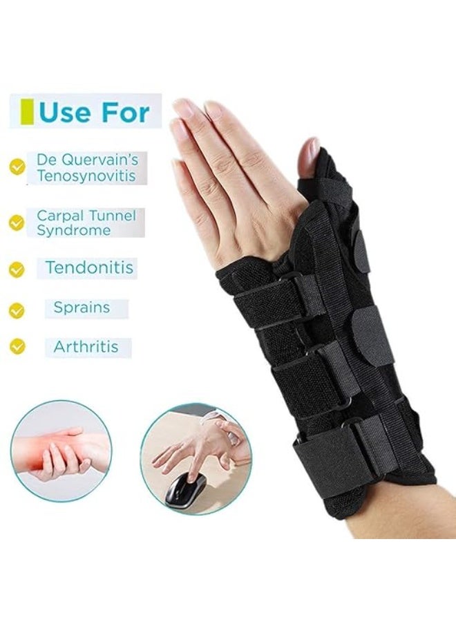 Medical Thumb & Wrist Brace with Aluminum Protective Splint – Heavy-Duty Forearm Support for Tendonitis, Carpal Tunnel & Fractures – Maximum Joint Stabilization – Left Hand Design - Image 4