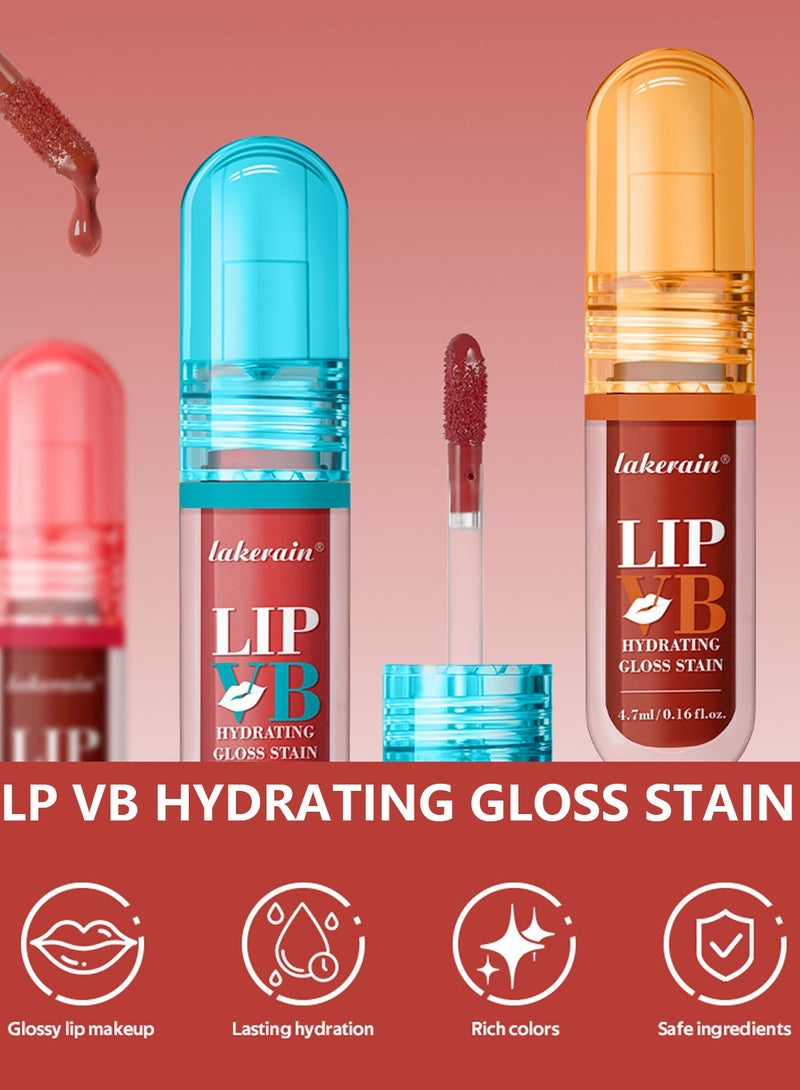lakerain LIP VB Hydrating Gloss Stain – Lip Tint Gloss with 12HR Hydration Long-Lasting Moisture & Shine, Smooth Lip Stain with Glossy Finish, Non-Sticky, Rich Color for All Skin Tones (#2 MOCHA SHINE) - Image 3