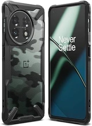 Ringke Fusion-X Compatible with OnePlus 11 5G Case Cover Transparent Hard Back Soft Flexible TPU Bumper Scratch Resistant Shockproof Protection OnePlus 11 Back Cover (Camo Black) - pzsku/ZF85EB23B5B2F00C78B8FZ/45/_/1713732392/77748a8a-1a74-4905-8cb8-22d8b0433c8c