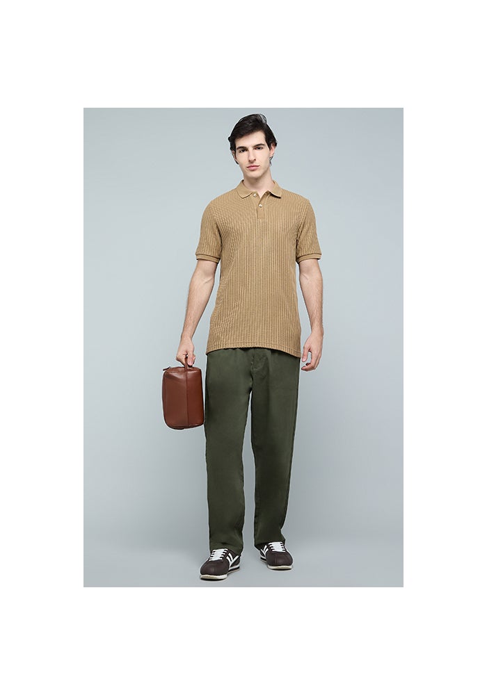 R&B Textured Polo T-Shirt with Short Sleeves - Image 2