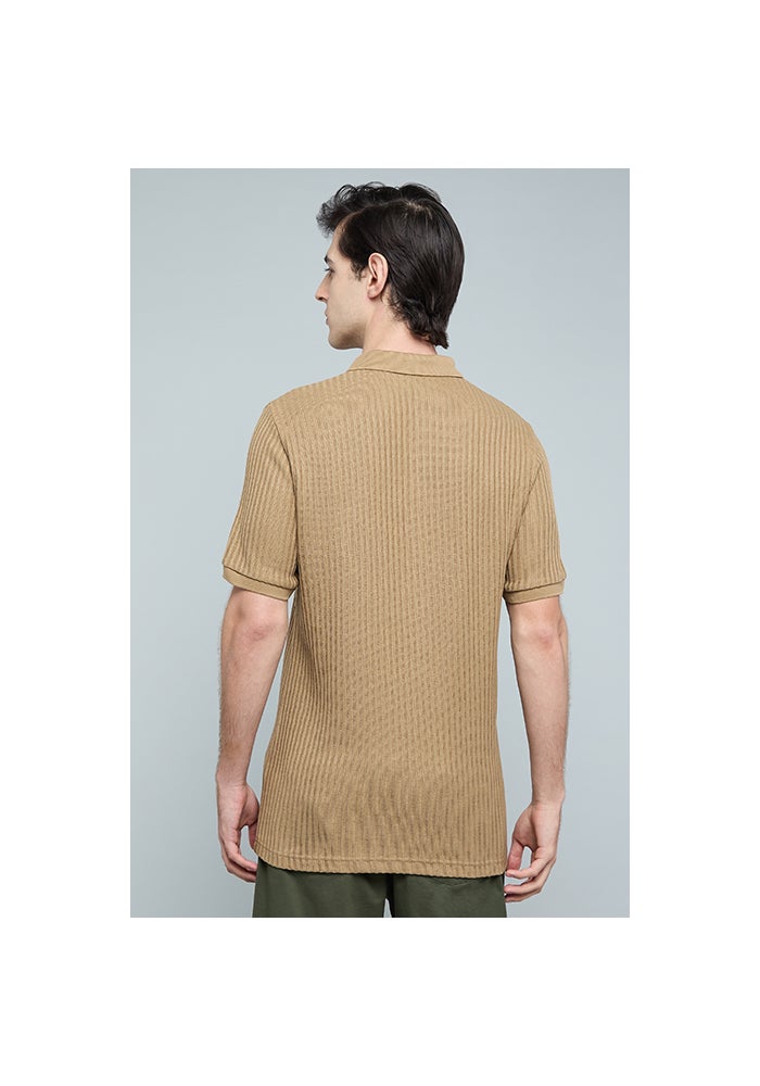 R&B Textured Polo T-Shirt with Short Sleeves - Image 5