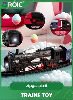 Train Set for Kids,Locomotive Train,Passenger Coach,Cargo Car & Long Tracks,Electric Train Railway Kits,Rechargeable Battery Toy Train - pzsku/ZF85ECC441E0FEADA94ACZ/45/_/1730192546/bdf9d64d-4f13-477b-a4f6-36abe18edc86