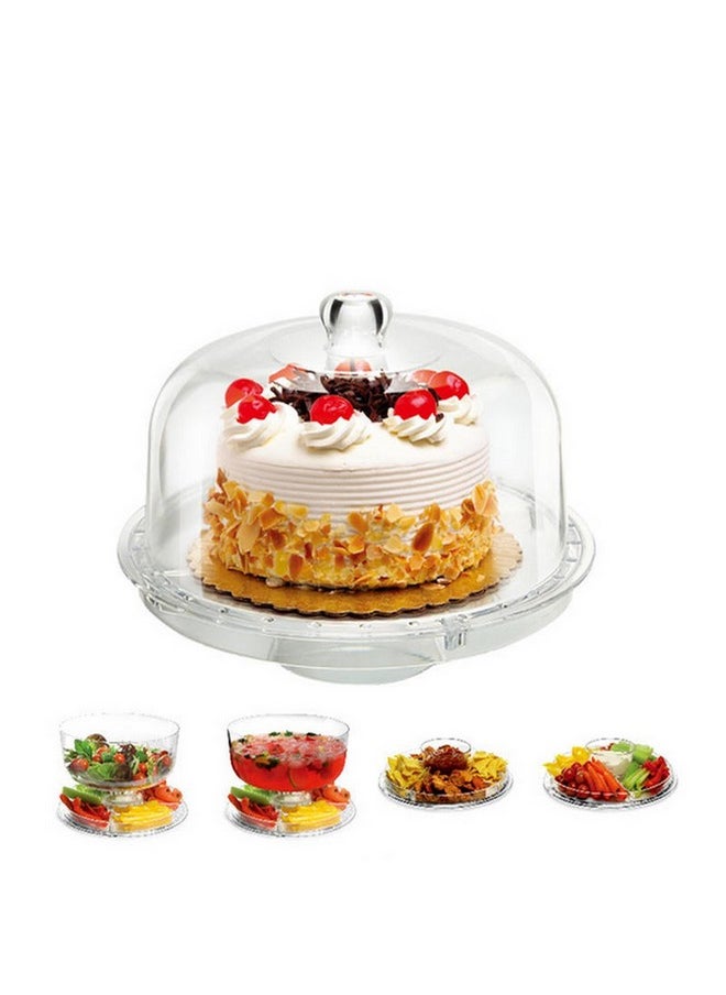 PARFAIT Elegant Design High Quality Multi-Function Cake Stand Clear 16.5 x 31.5 x 31.5 cm GS031 PS 