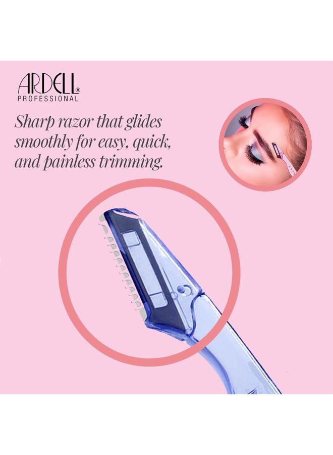 ARDELL Eyebrows Trimmer and Shaper for Women, 3 count x pack of 3 Brow Razors - Image 3