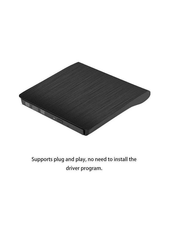 Generic - USB Pop-up Mobile External DVD-RW Portable Drive ODD External DVD Drive ROM Player Writer for Windows Linux Mac 9.5MM Plug & Play - Image 1
