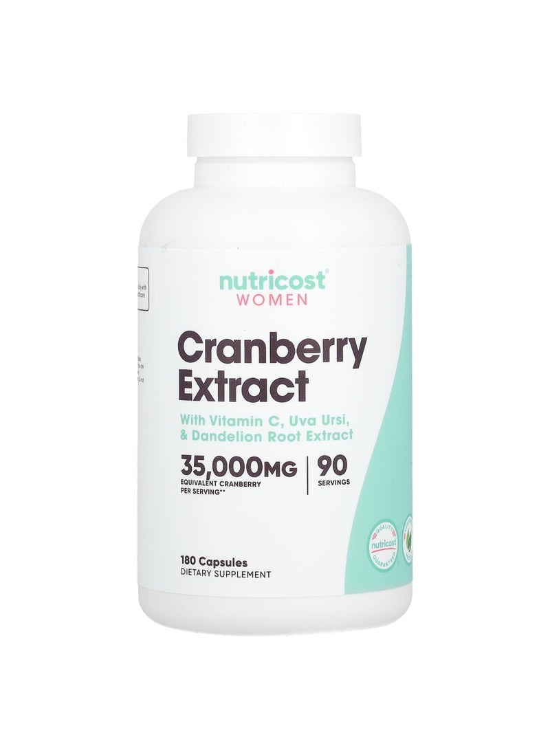 Nutricost Women, Cranberry Extract, 180 Capsules