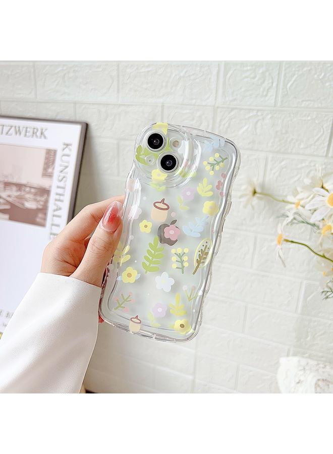 S-TOP Case For iPhone 12 Pro Small Floral Phone Case with Bracelet - Image 2