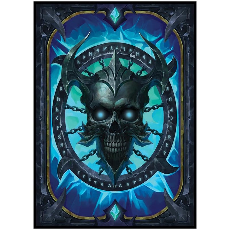 Fantasy North - Book of The Dead - Spell Book Series I - 100 Textured Matte TCG Card Sleeves - Fits Magic MTG Commander Pokemon and Other Card Games - Playing Card Sleeves (Blue) - Image 5