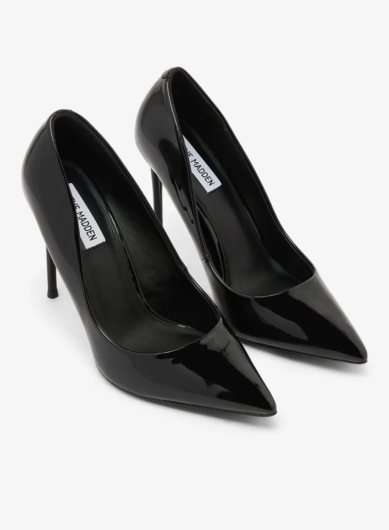 Steve Madden BLACK VALA Pointed Toe Pumps for Women | Best Price UAE