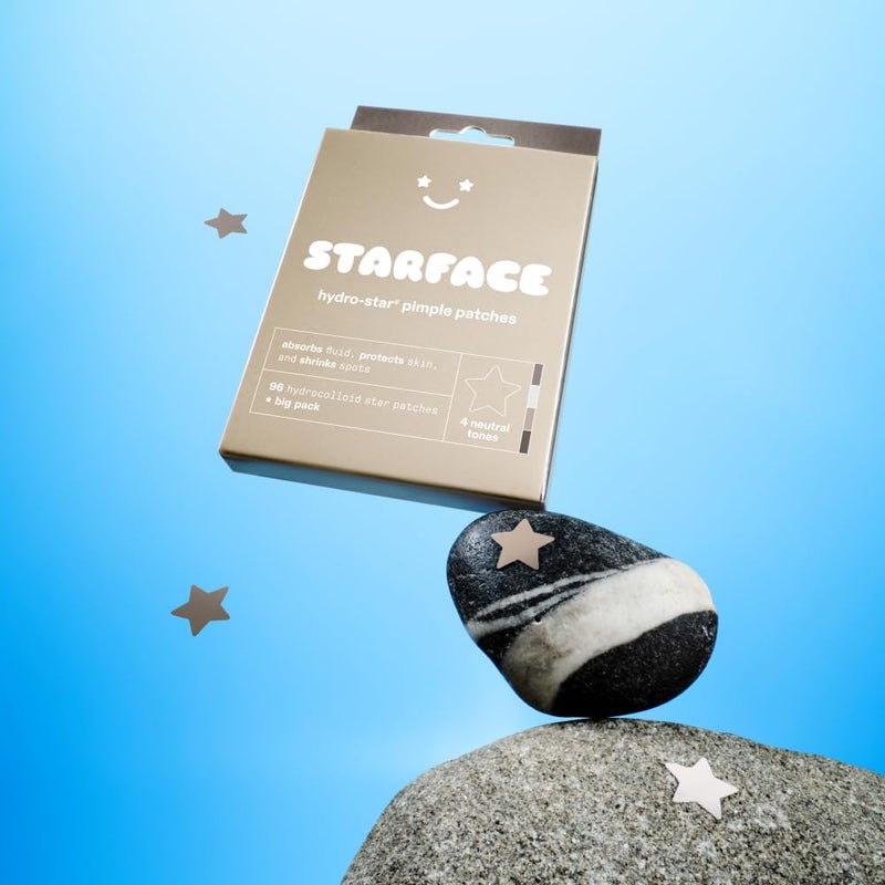 Starface World Starface Earth Star BIG PACK, Hydrocolloid Pimple Patches, Absorb Fluid and Reduce Redness, Cute Star Shape and 4 Neutral Colors (96 Count) - Image 3