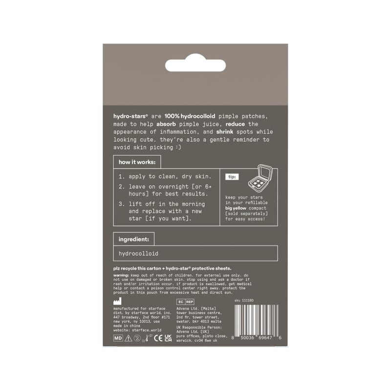 Starface World Starface Earth Star BIG PACK, Hydrocolloid Pimple Patches, Absorb Fluid and Reduce Redness, Cute Star Shape and 4 Neutral Colors (96 Count) - Image 2