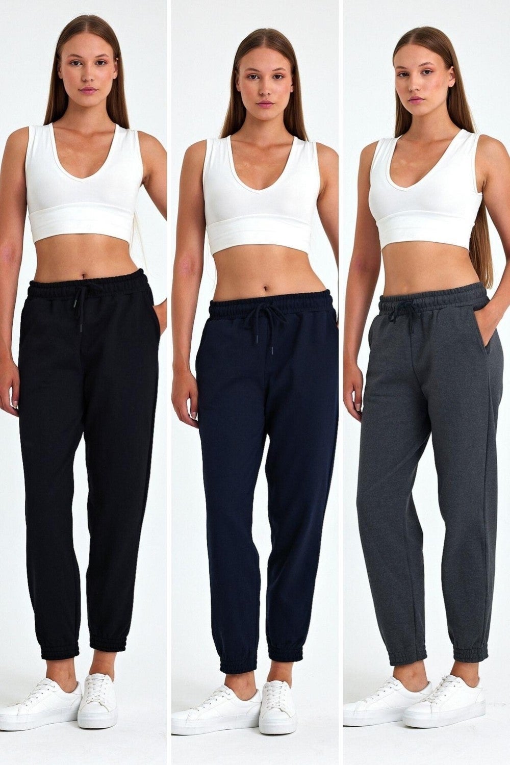 mmetalic Mixed Women's Black-Navy-Anthracite Cotton Thick