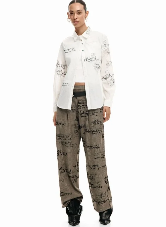 DESIGUAL Paradise Long-Sleeve Shirt