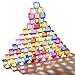 Dinhon 60 Pcs Acrylic Blocks for Toddler 10 Colors Rainbow Gem Blocks 25x25cm Crystal Cubes Stacking Rainbow Toy for Kids 15 Years Old Light Table Blocks Birthday Gift - Image 2