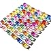 Dinhon 60 Pcs Acrylic Blocks for Toddler 10 Colors Rainbow Gem Blocks 25x25cm Crystal Cubes Stacking Rainbow Toy for Kids 15 Years Old Light Table Blocks Birthday Gift - Image 4