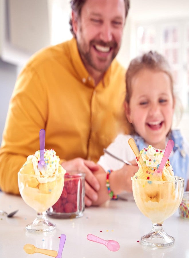 Tinsky 1000 Pack Mini Plastic Tasting Spoons Disposable Colorful 3" Small Taster Ice Cream Dessert Spoons for Party, Wedding, Christmas, Tasting Ice Cream, Dessert, Yogurt, Cake, Pudding (1000) - Image 5