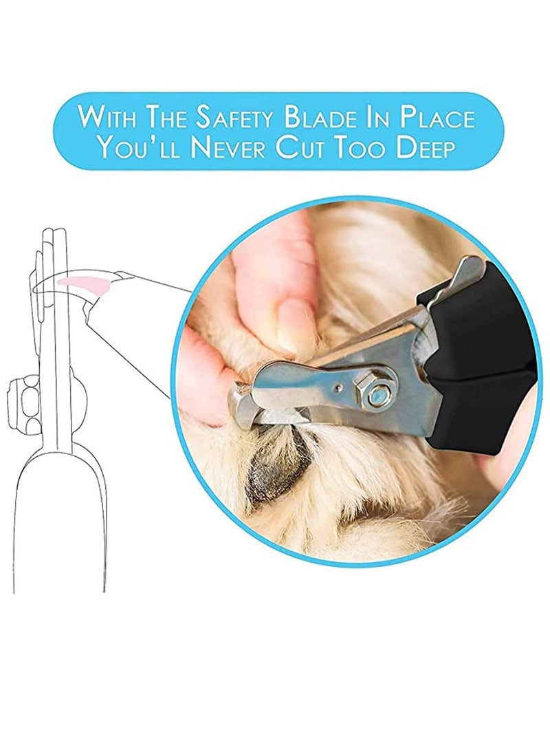 KASTWAVE Dog Nails Clippers with Safety Guard to Protect Over-Cutting Nails, Professional Dog Nail Clippers, Razor Sharp Blades with Bonus Dog Nail File, Dog claw clippers-Sturdy Non-Slip Handles - Image 4