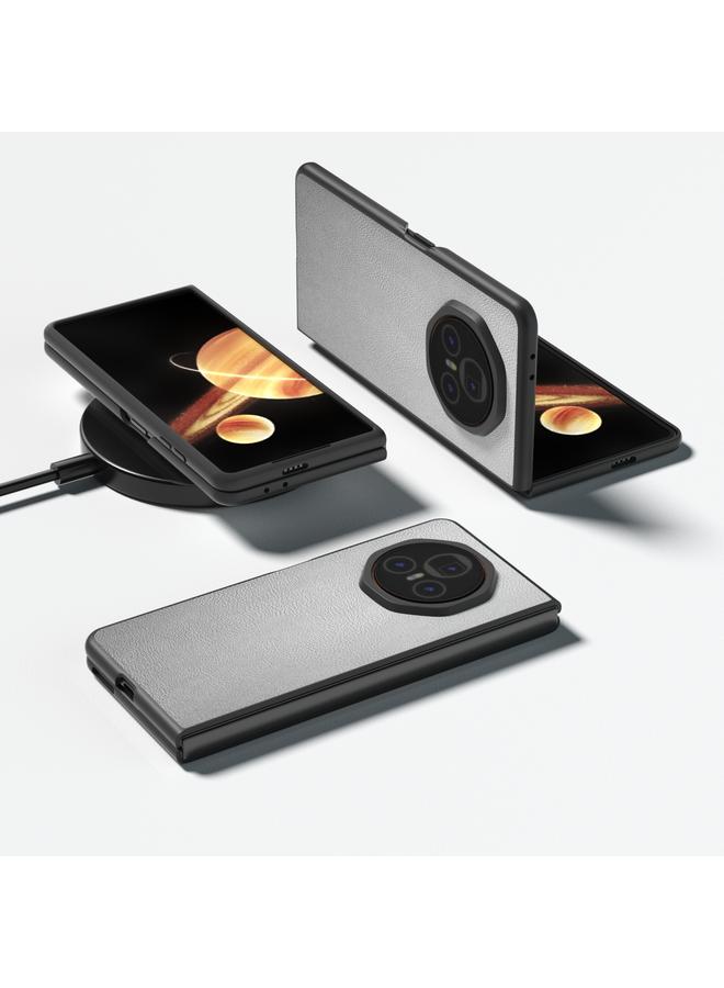 S-TOP Case For Honor Magic V3 PU Leather Black Frame Full Coverage Phone Case - Image 2