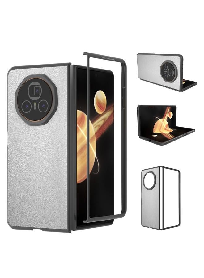 S-TOP Case For Honor Magic V3 PU Leather Black Frame Full Coverage Phone Case - Image 1