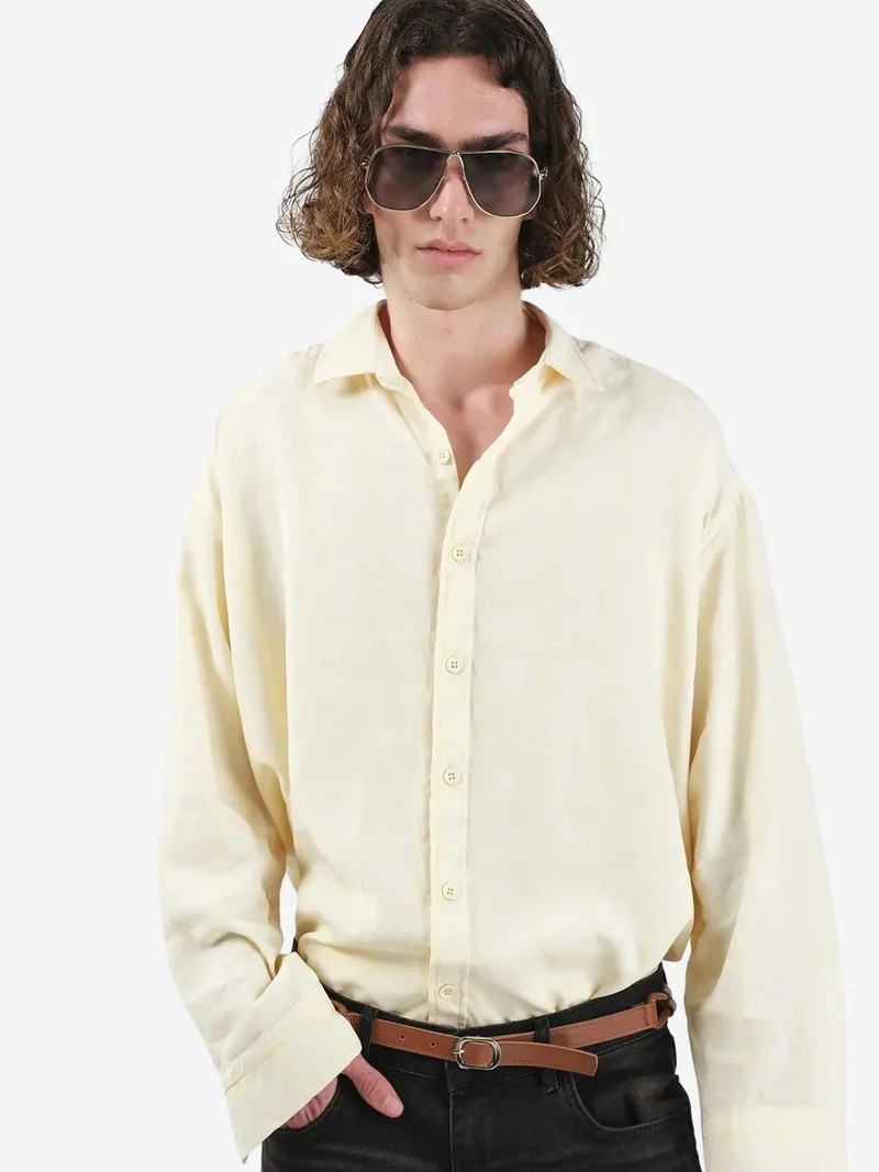 GIESTO Men's Relaxed Fit Long-Sleeve Shirt