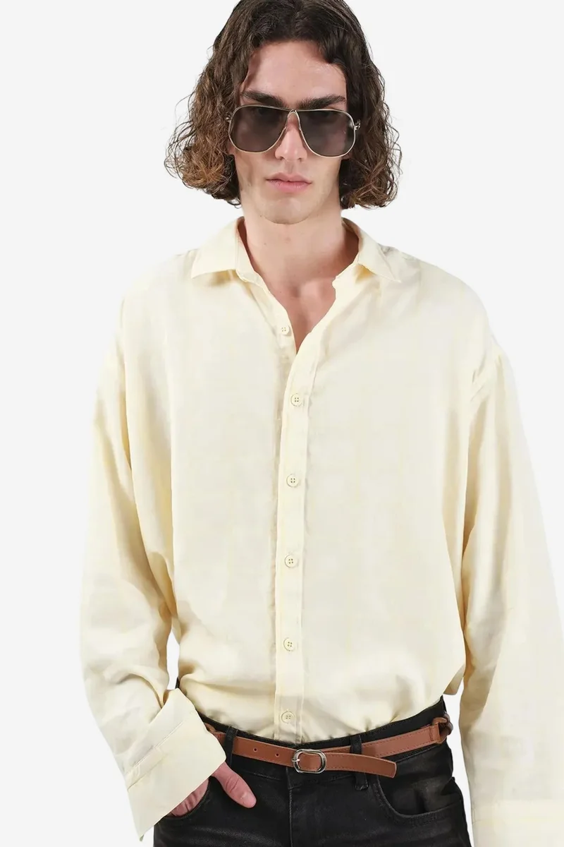 GIESTO Men's Relaxed Fit Long-Sleeve Shirt