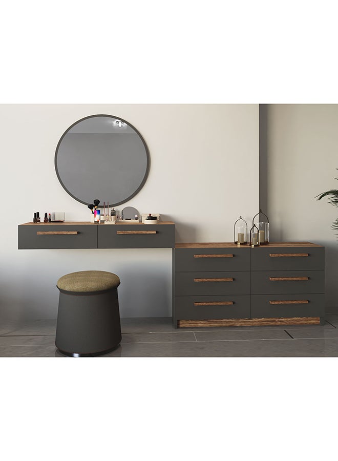 Stylish Home Large modern gray and brown bedroom dresser - TS03 - Image 1