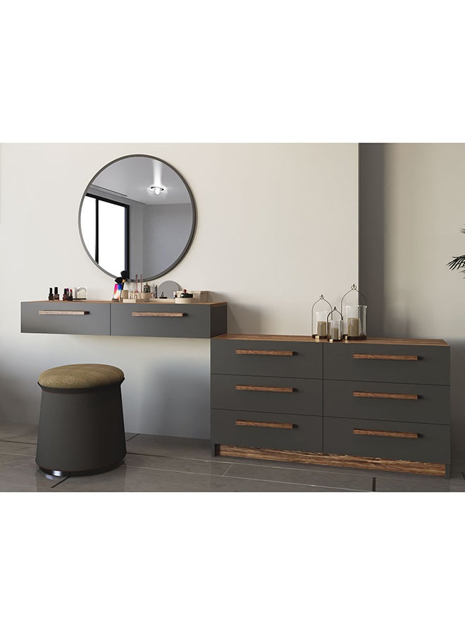Stylish Home Large modern gray and brown bedroom dresser - TS03 - Image 2