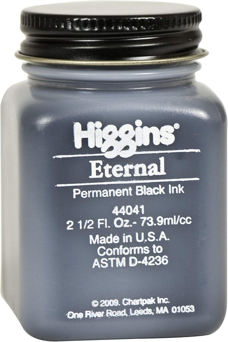 HigginS Black Eternal Ink, 2.5 Oz Bottle (44041) - Image 1