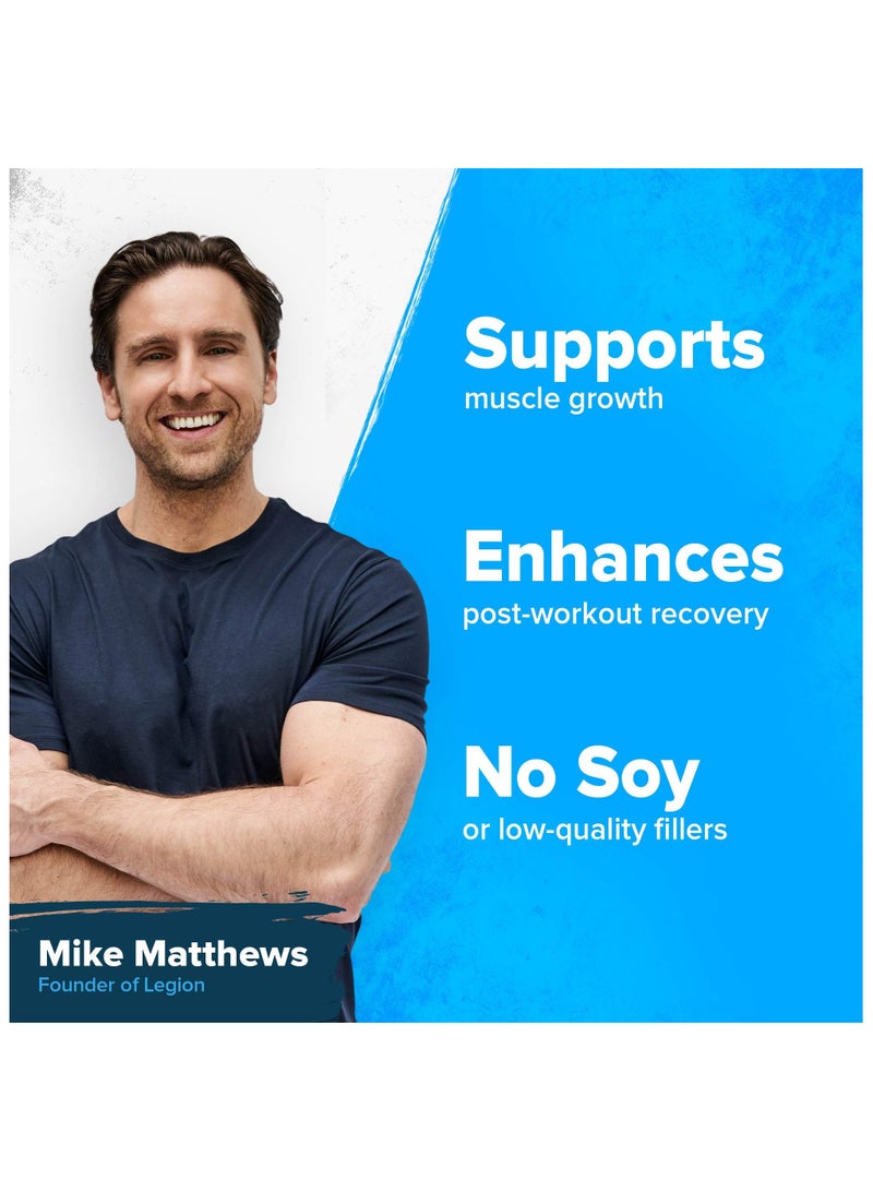 Legion Athletics Plant+ Vegan Protein Powder  - Mocha Cappuccino, Pea and Rice Protein, Naturally Sweetened & Flavored, No Added Sugars, 24 grams Per Serving, 707.6 g,(1.56 Lbs) 20 Servings - Image 5