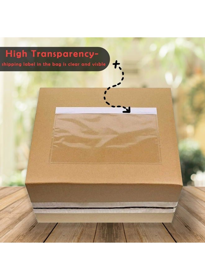 Yens 7.5'' x 5.5'' Packing List Pouches 100 Pack, Top Loading Packing List Shipping Label Envelopes Clear Adhesive (7.5x5.5 100 Pack) - Image 2