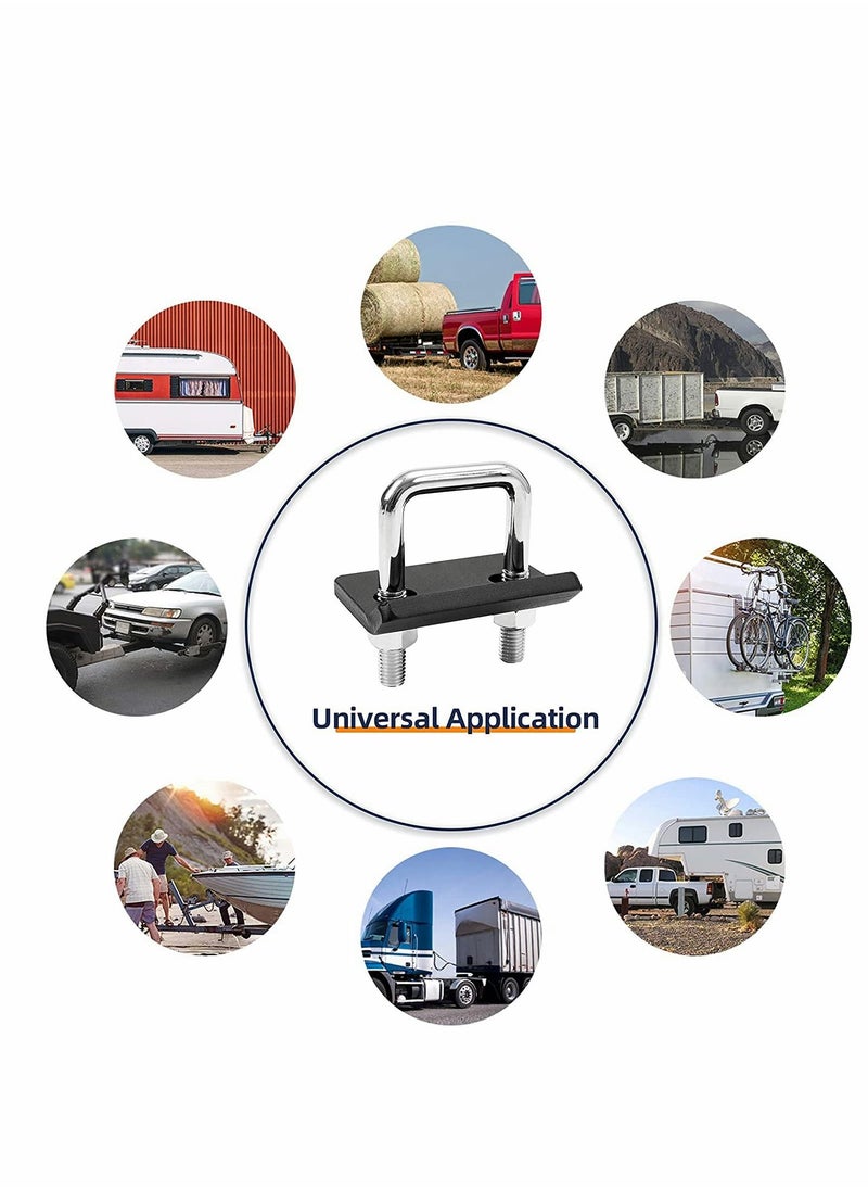 Y&D - 1Pcs Hitch Tightener for 1.25" and 2" Hitches Solid Steel Anti-Rattling Stabilizer Rust-Free Reducing Extra Movement including Swaying  Rocking Rattling of Any Hitch-Mounted Accessory - Image 1