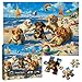 PICKFORU Funny Dog Puzzles for Adults 1000 Pieces and up PICKFORU Beach Puzzle Collection Cute Dog Puppy Animal Puzzle as Home Decor - Image 2