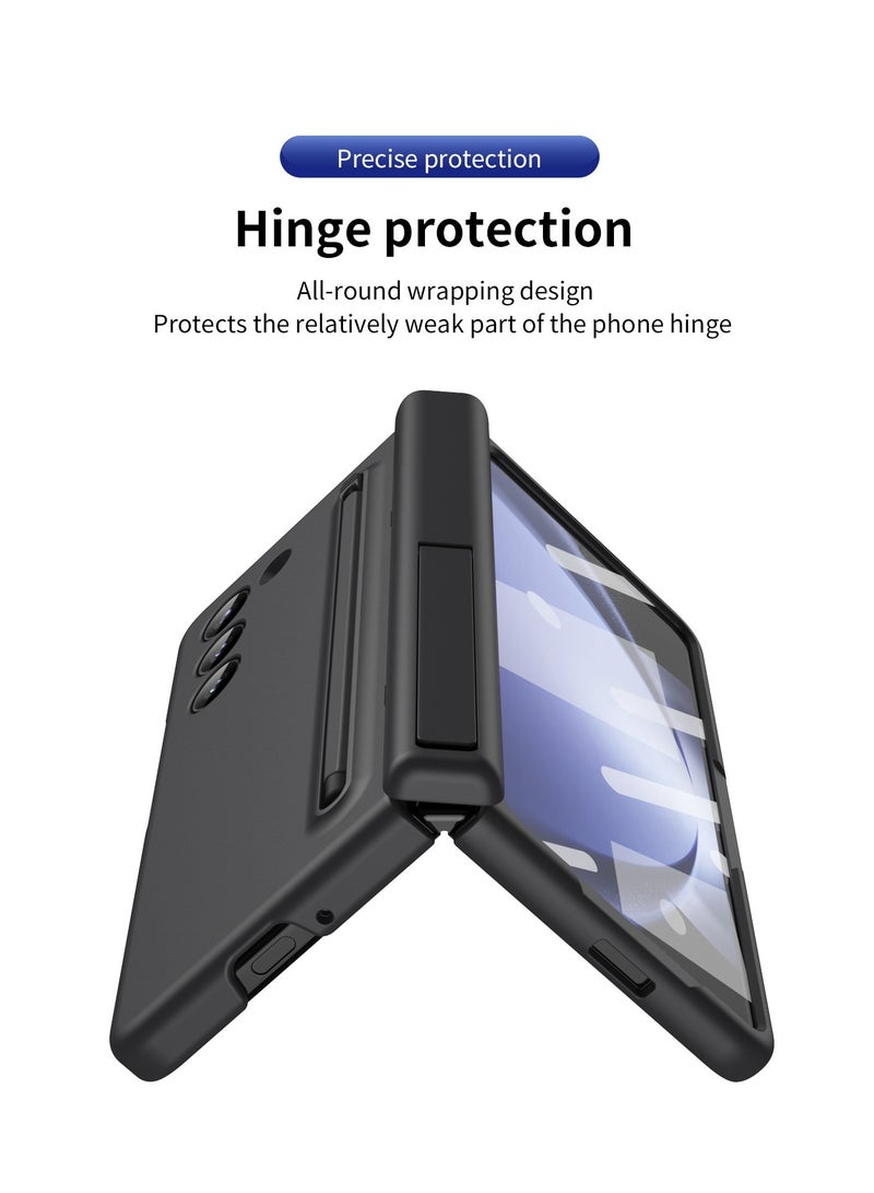 Samsung Galaxy Z Fold 7 Phone Case with Pen Holder and Pen, Hinge Protection, Built-in Screen Protector and Kickstand Protection, Shockproof and Anti-Fingerprint Phone Case - Image 4