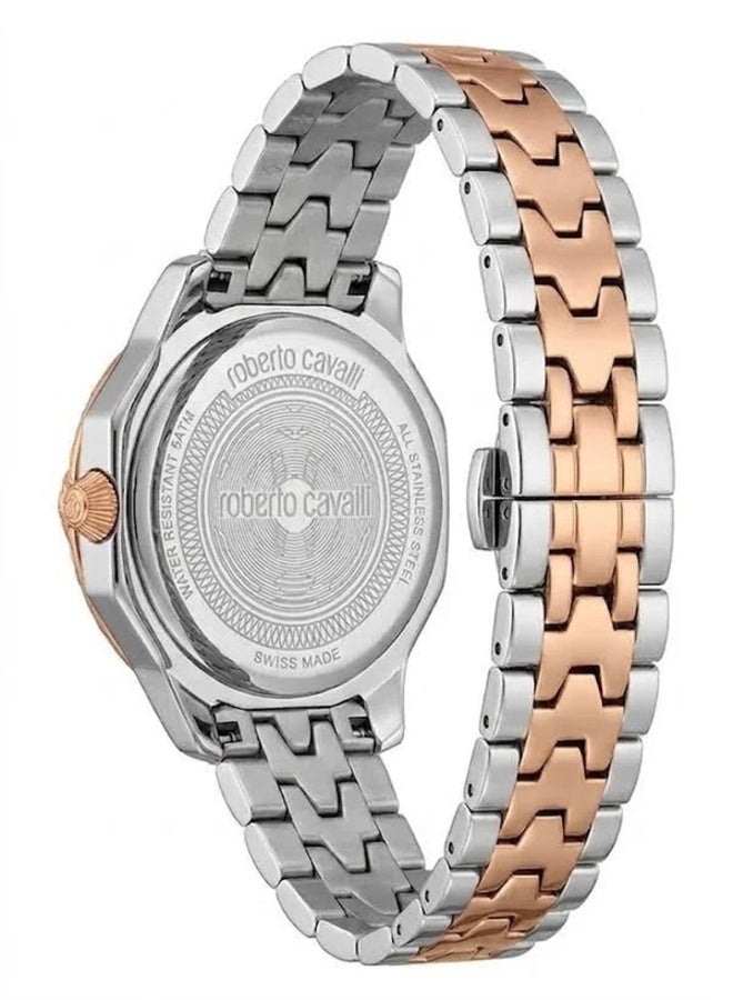Roberto Cavalli Women's RV1L225M0081 Watch, 32mm, Two-Tone Stainless Steel, White Dial - Image 4