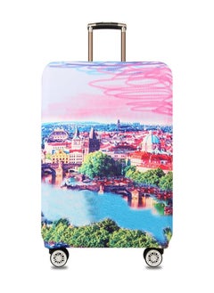 SYOSI Travel Luggage Cover, Thicker Luggage Cover Elastic Spandex Suitcase Protector Washable Anti-scratch Baggage Covers with Concealed Zipper for 26--28 inch luggage, Travel Accessories (L) 