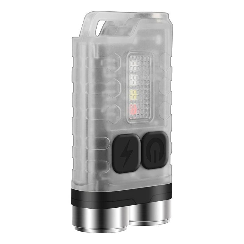 BORUIT V3 Small Powerful EDC Flashlight with Red UV Blue Light -Super Brigh Rechargeable Mini Pocket LED Keychain Flash Light - 10 Mode, USB-C, IP65 Waterproof, Magnet - Image 1