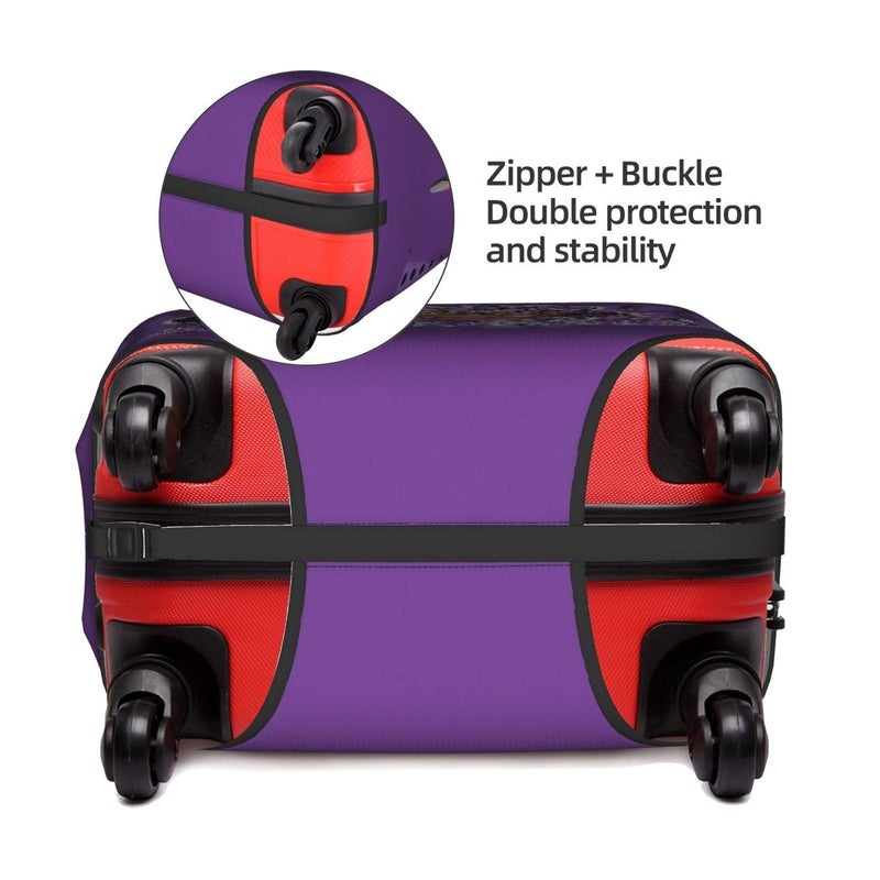 Travel Suitcase Protector African American Girl Elastic Protective Washable Luggage Cover With Concealed Zipper Suitable For 18-32 Inch(L (for 25-28 inch luggage)) - Image 4