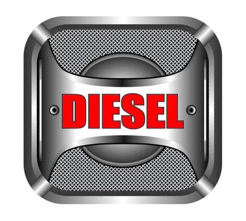 Auto E-Shopping Car Tank Diesel Sticker Sign Rectangle Shape Vinyle Universal Size 5" x 5.3" - Image 1