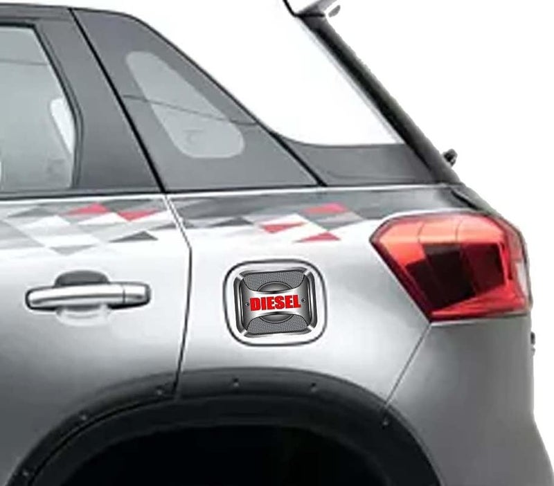 Auto E-Shopping Car Tank Diesel Sticker Sign Rectangle Shape Vinyle Universal Size 5" x 5.3" - Image 3