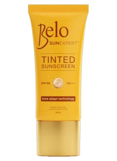 Belo Tinted Sunscreen Spf 50 Pa++++ Tone Adapt Technology Broad Spectrum Uca/uvb Protection 50ml 